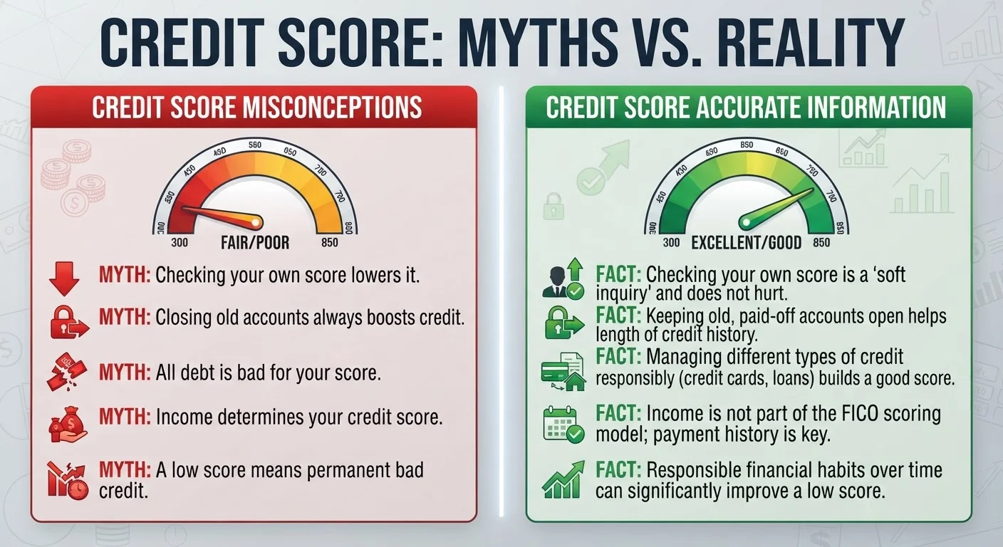 Credit Score Myths That Cost Real Money