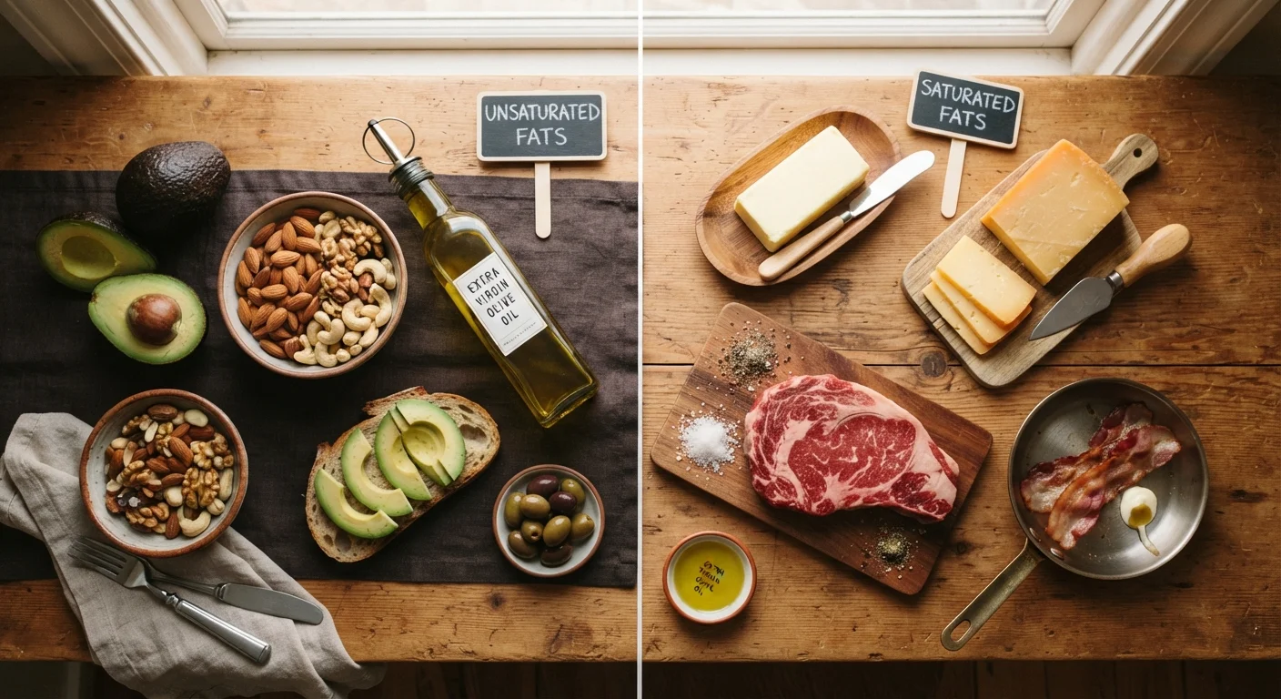 Saturated Fat vs. Unsaturated Fat: What the Distinction Means in Practice