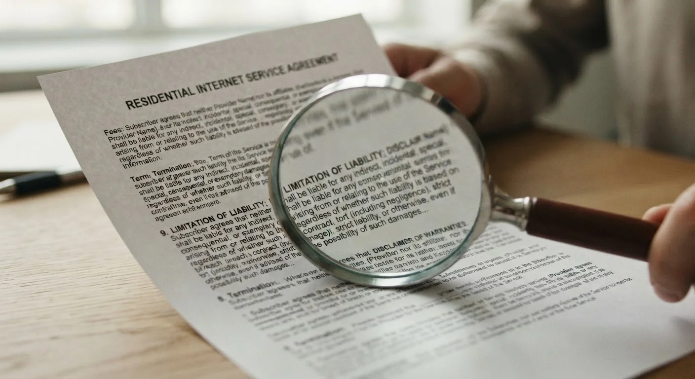 What Your ISP Contract Is Actually Telling You